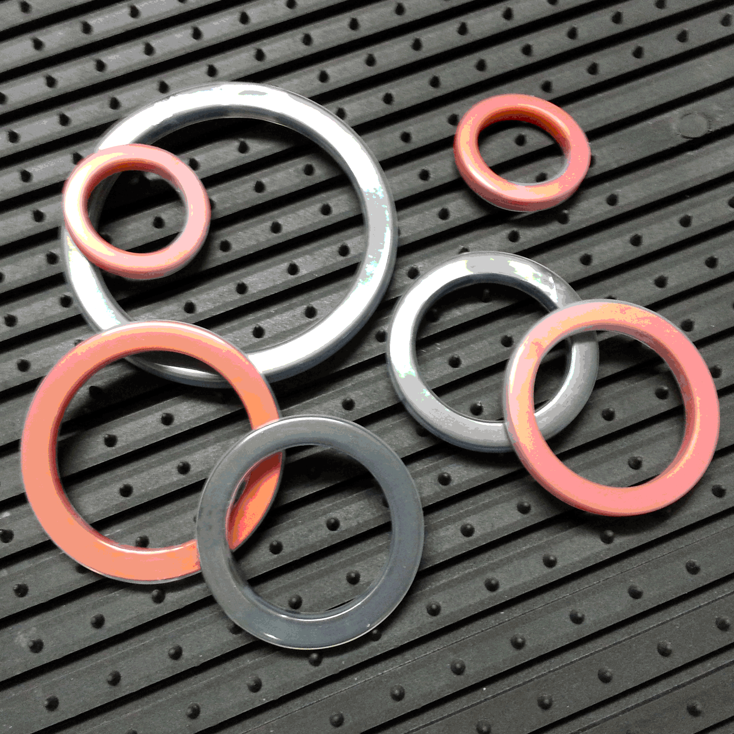 Teflon encapsulated cam lock coupling gaskets